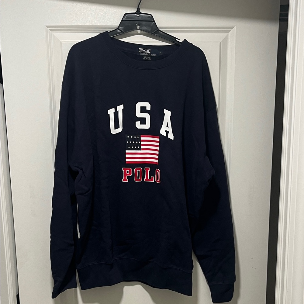 U.S. Polo Assn. Men's Dark Blue Crewneck Sweatshirt
